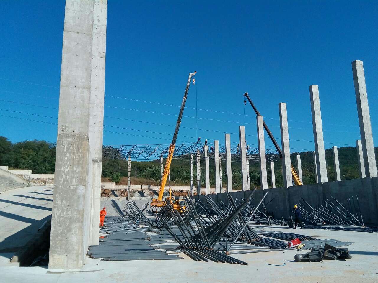 拉萨搅拌站网架